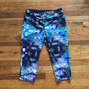 Geometric print workout leggings